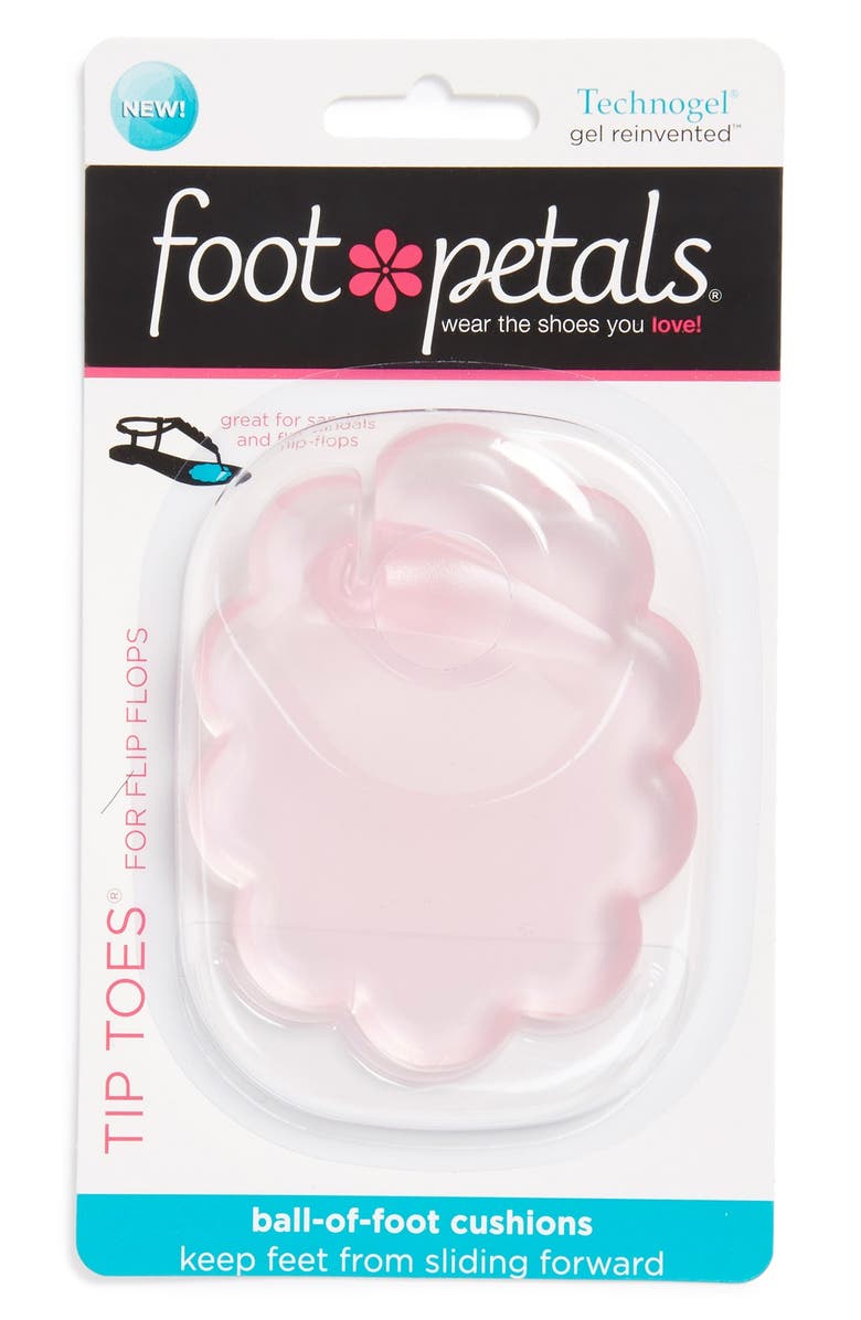 Foot Petals Tip Toes for Sandals Ball of Foot Gel Cushions, Main, color, Pink Gel