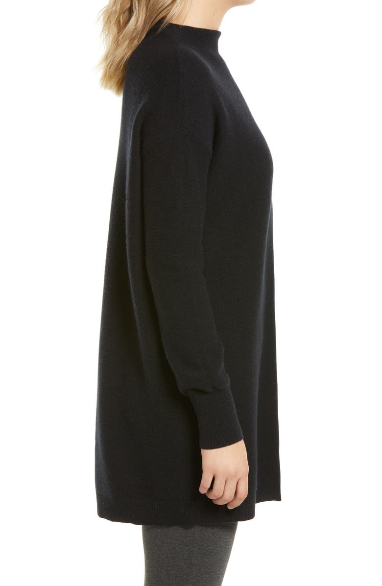Nordstrom Funnel Neck Cashmere Tunic Sweater, Alternate, color, 