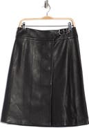 Simkhai Raddix Belted Leather Midi Skirt