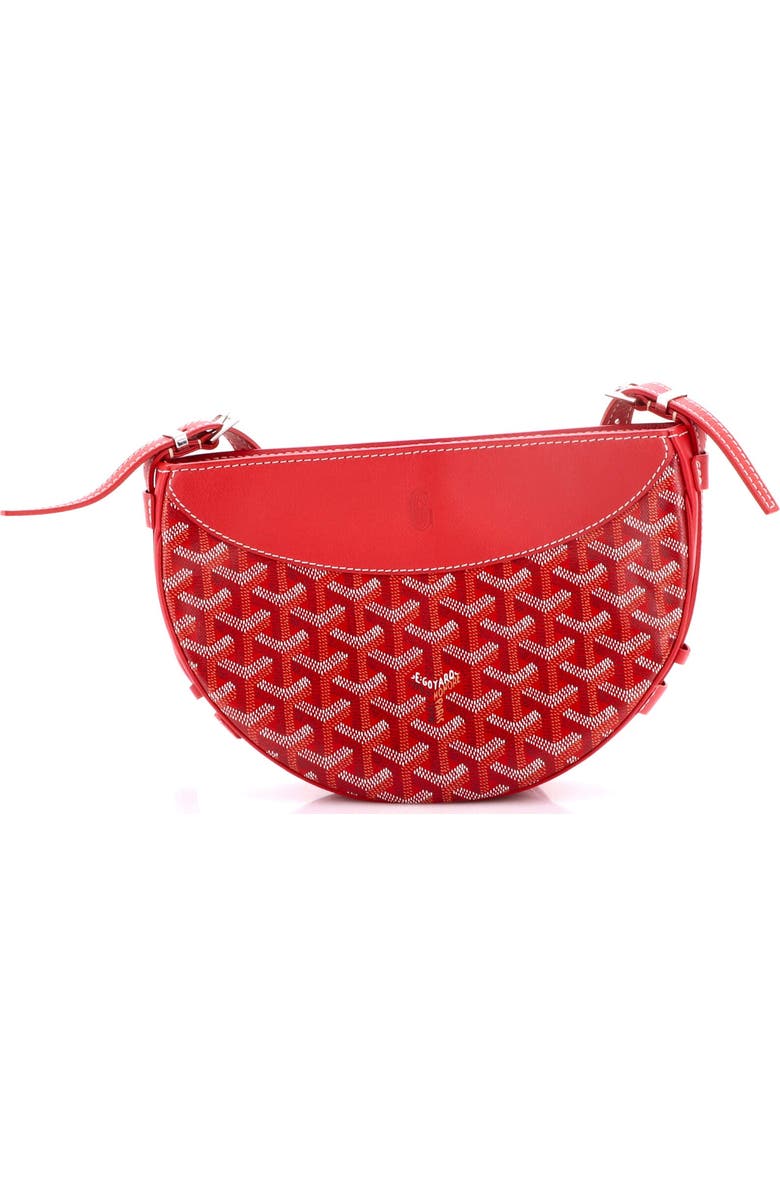 Pre-Owned Goyard Hirondelle Shoulder Bag Coated Canvas and Leather, Main, color, Red