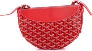 Pre-Owned Goyard Hirondelle Shoulder Bag Coated Canvas and Leather