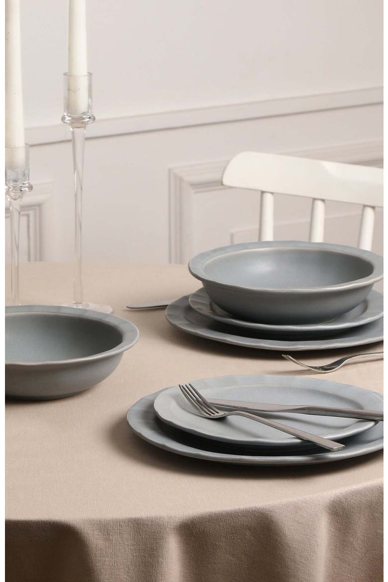 Oasis Stoneware 4-Piece Pasta Bowl Set, Alternate, color, Grey Blue