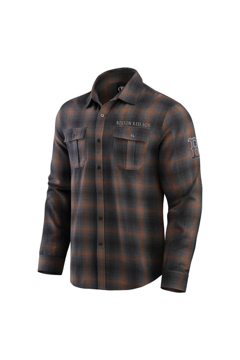 Men's Darius Rucker Collection by Fanatics Tan Boston Red Sox Classic Flannel Long Sleeve Button-Up Shirt, Alternate, color, Tan
