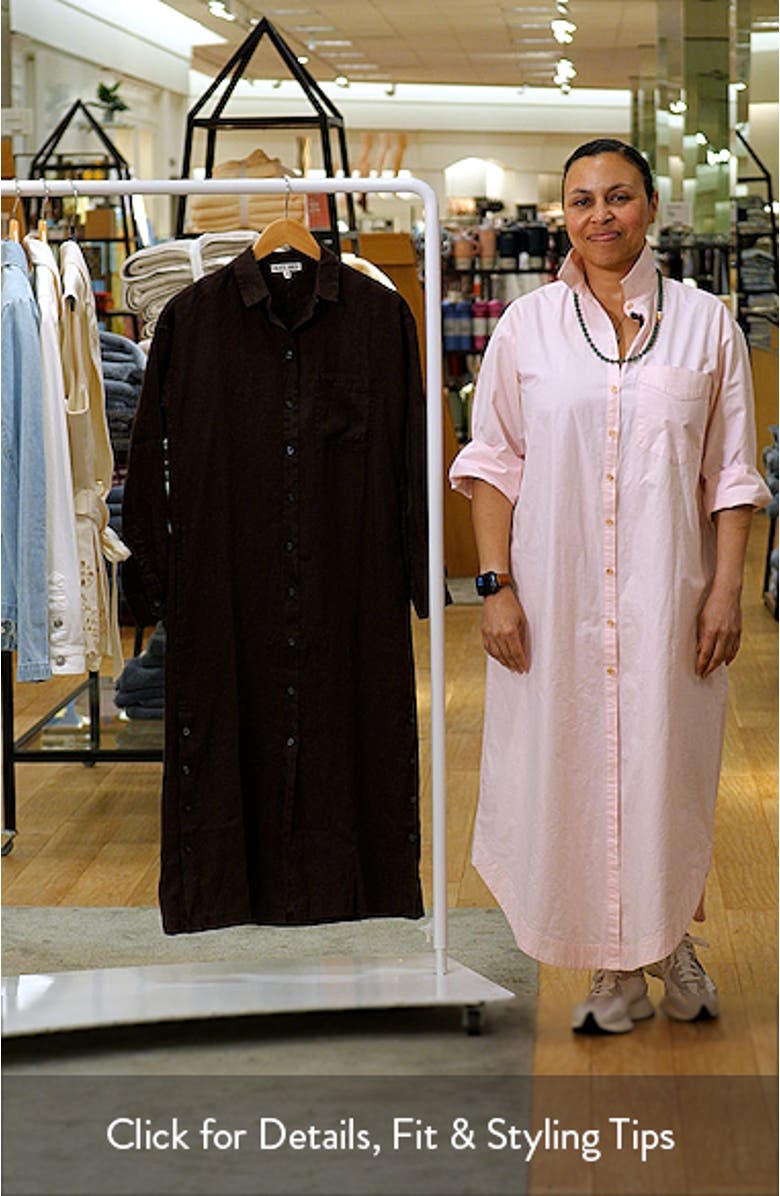 Kerry Linen Midi Shirtdress, sales video thumbnail