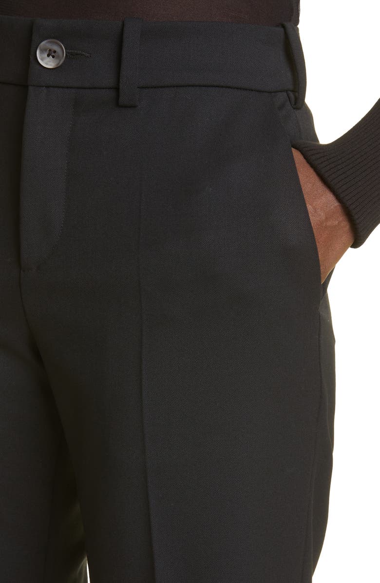 Brandon Maxwell Stretch Wool Straight Leg Crop Pants, Alternate, color, 