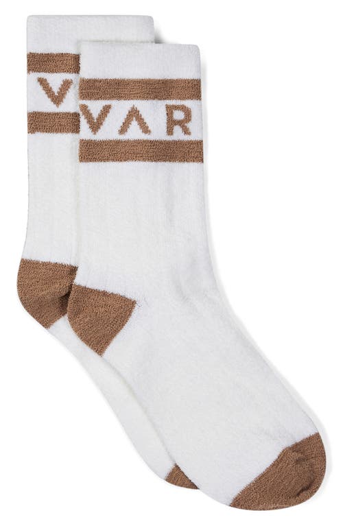 Varley Spencer Crew Socks In Brown