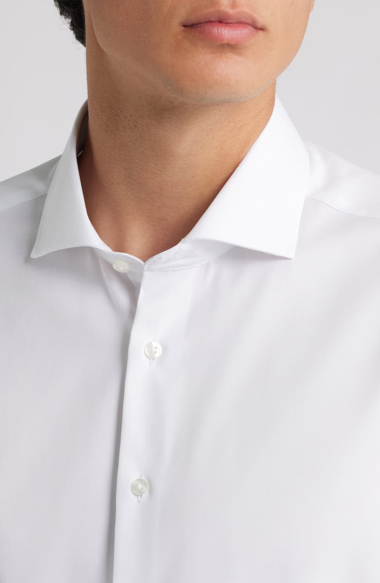 Eterna Cover Modern Fit Non-Iron French Cuff Cotton Dress Shirt, Alternate, color, White