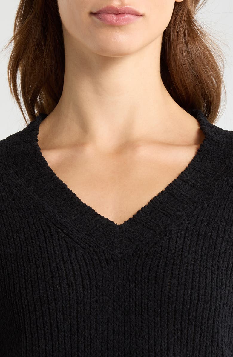 Tommy Bahama Malibu Chenille Sweater, Alternate, color, Black