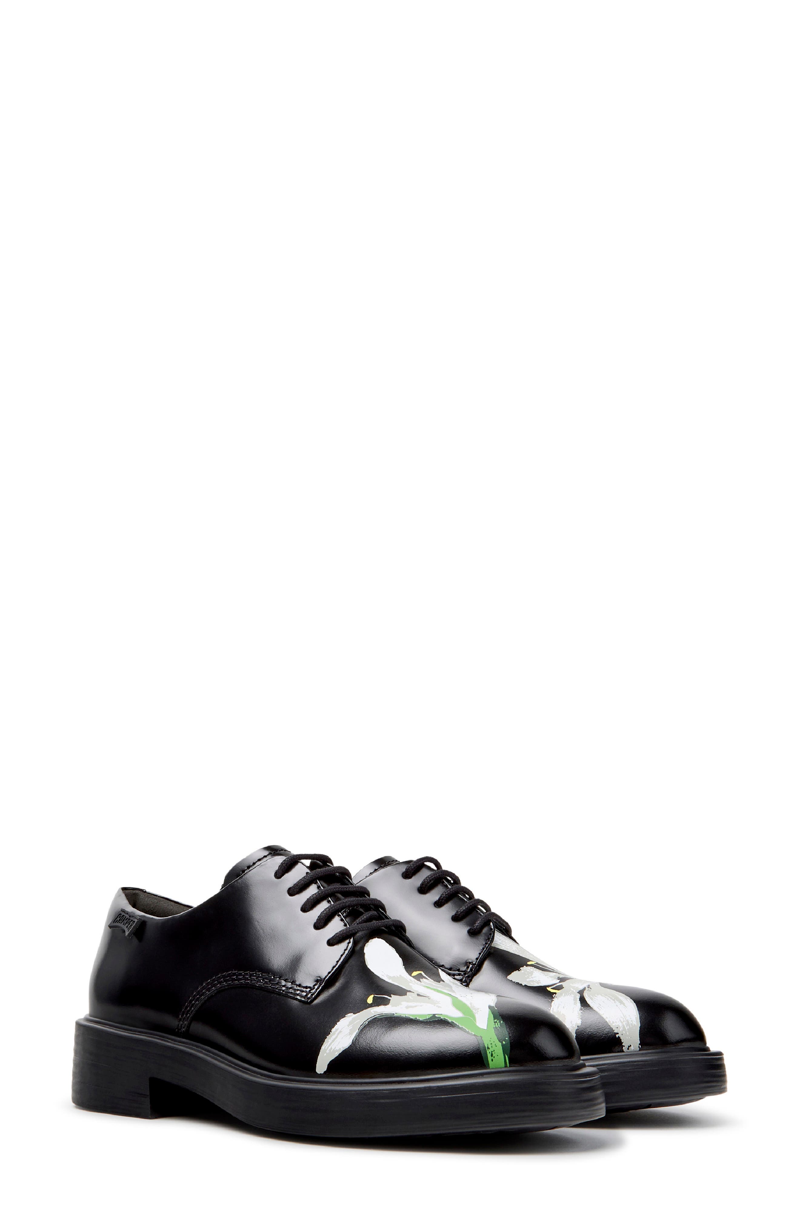 Dean TWINS Leather Derby, Alternate, color, BLACK