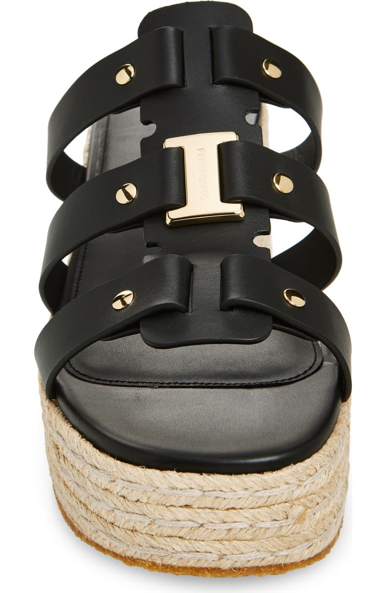FERRAGAMO Milica Espadrille Platform Slide Sandal, Alternate, color,
