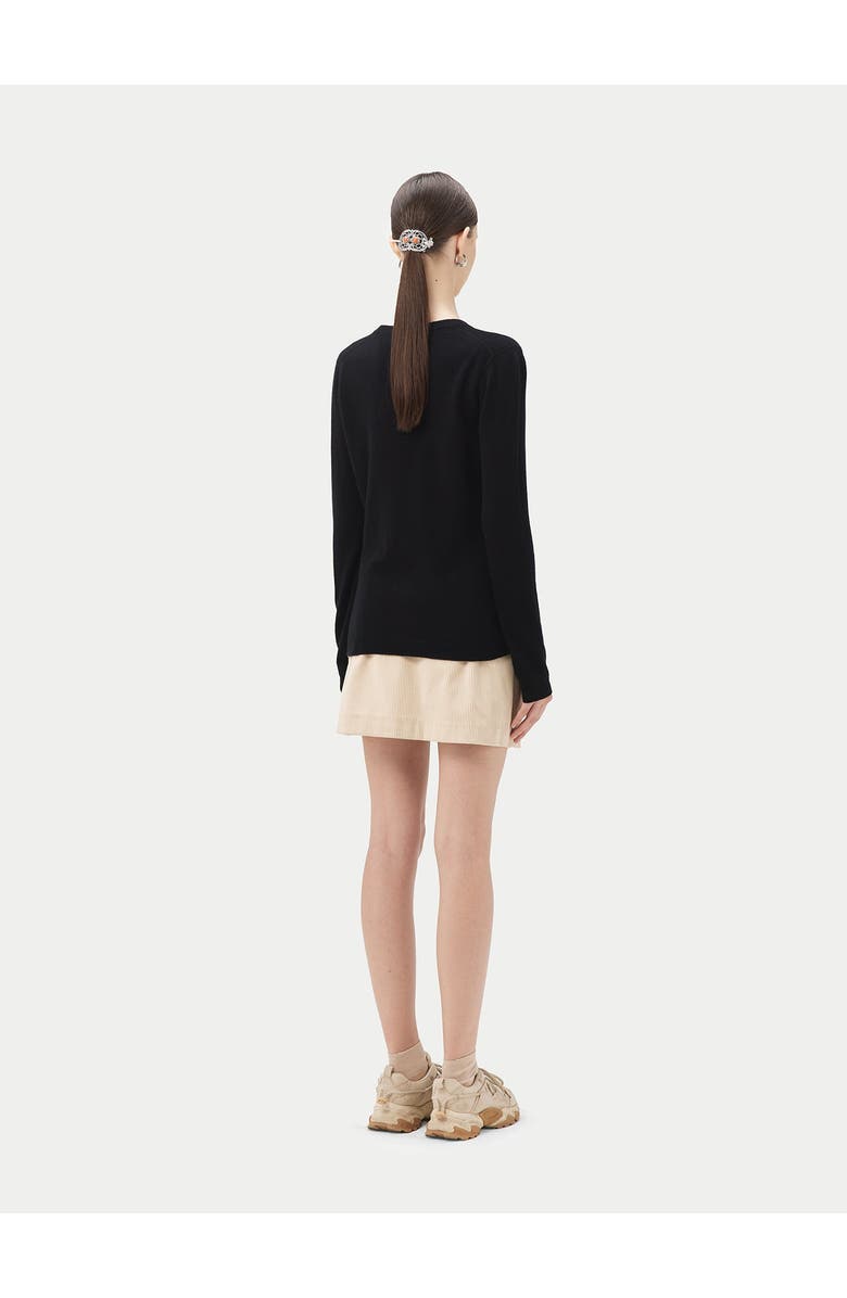 Gobi Cashmere Timeless Cashmere V-Neck Sweater, Alternate, color, Black