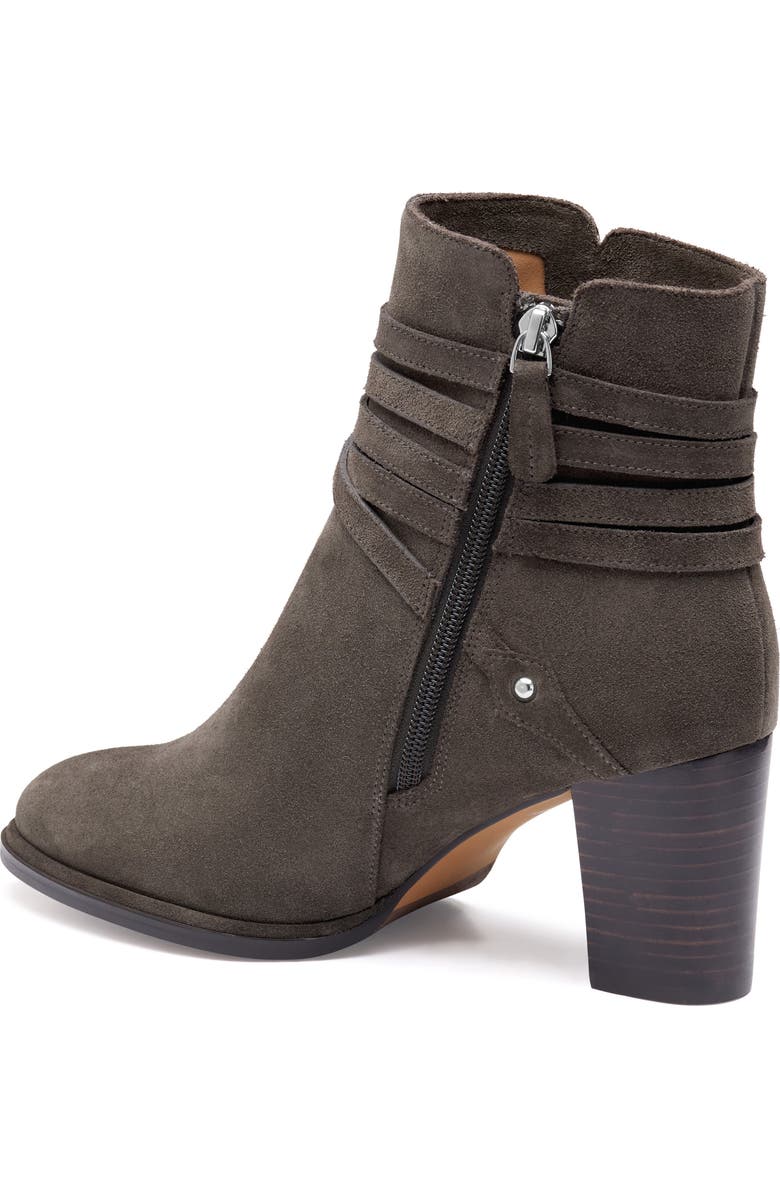 Johnston & Murphy Amy Bootie, Alternate, color, Dark Gray Suede