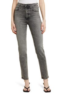 AG Alexxis High Waist Slim Straight Leg Jeans