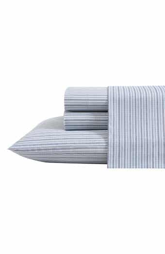 Eddie Bauer Ticking Stripe 200 Thread Count 100% Cotton Percale Sheet Set