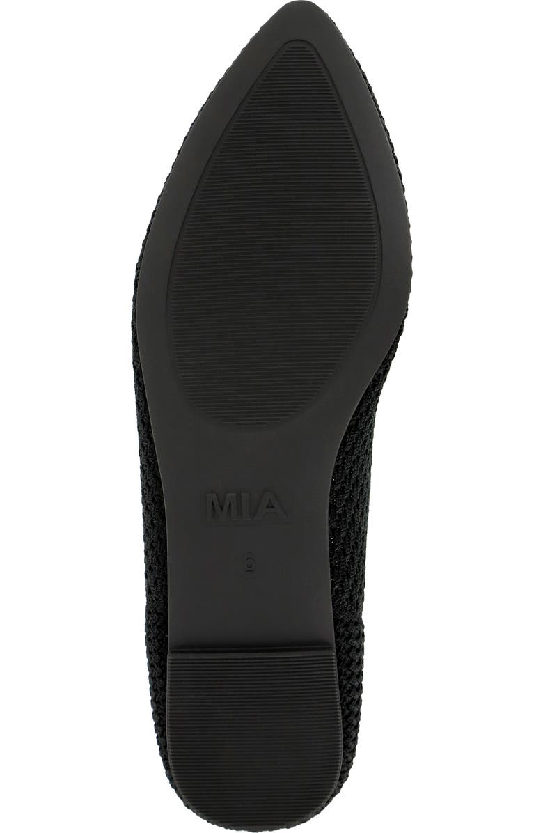 MIA Kerri Pointed Toe Knit Flat, Alternate, color,