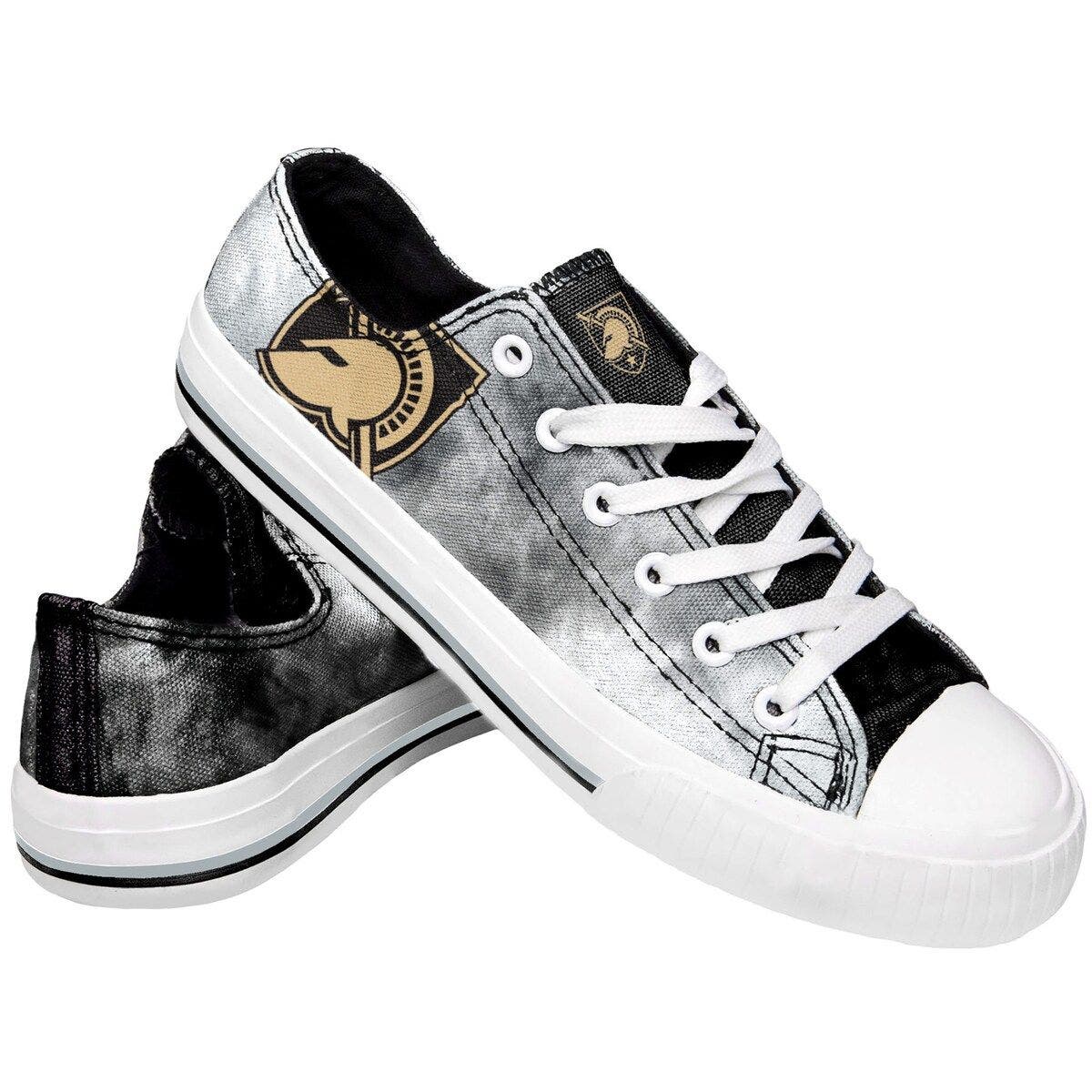 FOCO Women's FOCO Army Black Knights Big Logo Tie-Dye Canvas Sneakers, Main, color, 