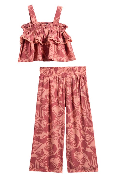 Kids' Tropical Print Tank & Pants Set (Little Kid)