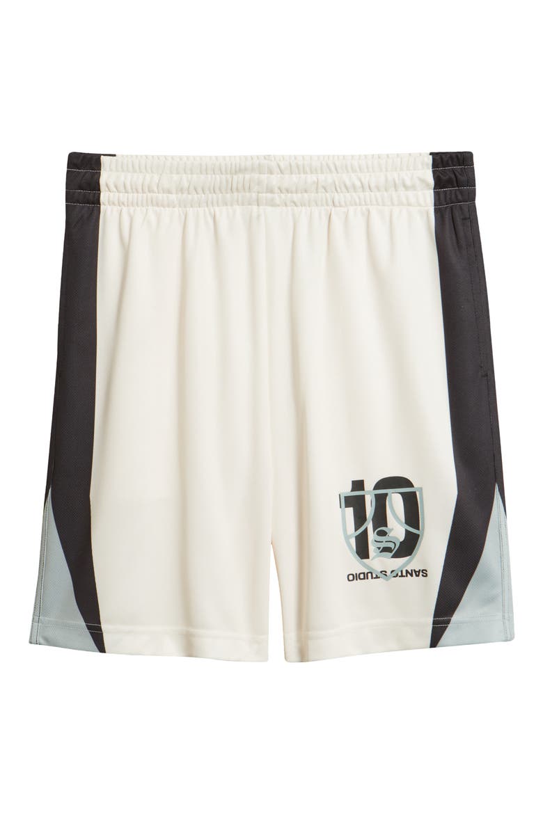 Santo Shield Soccer Roma Mesh Shorts - Twitch Edition, Alternate, color, CREAM