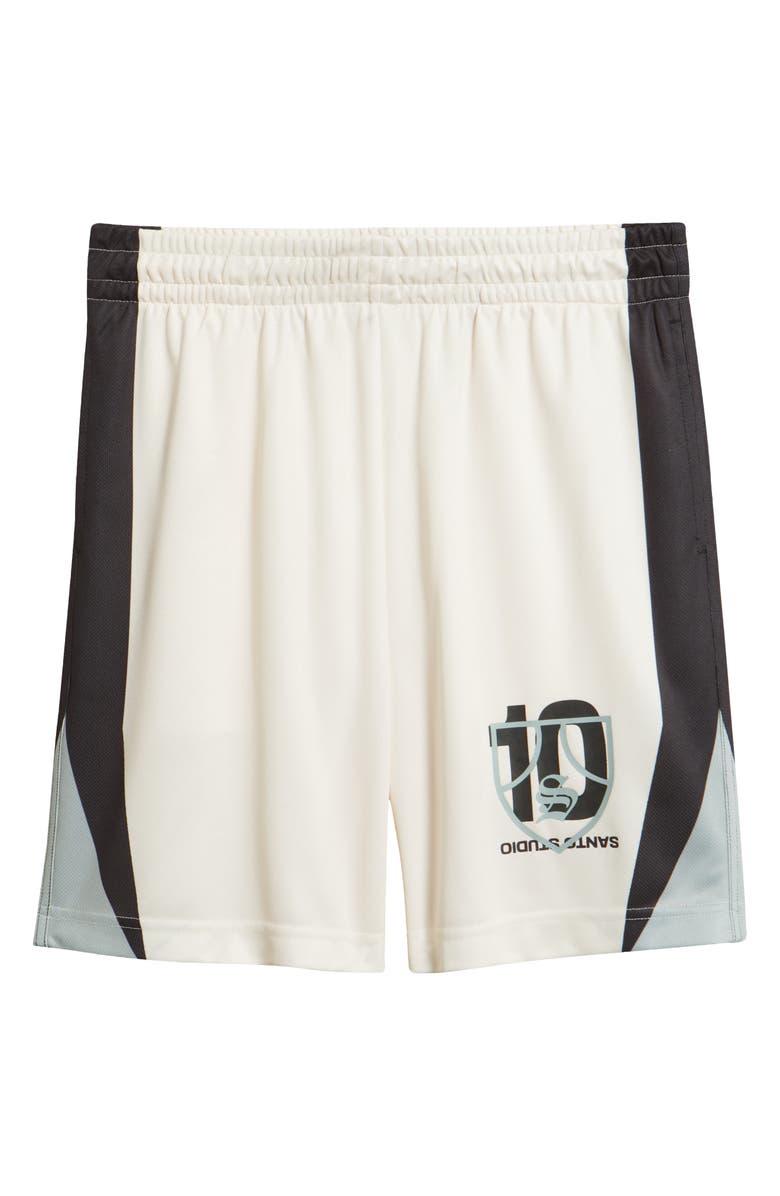 SANTO STUDIO Santo Shield Soccer Roma Mesh Shorts - Twitch Edition, Alternate, color, Cream
