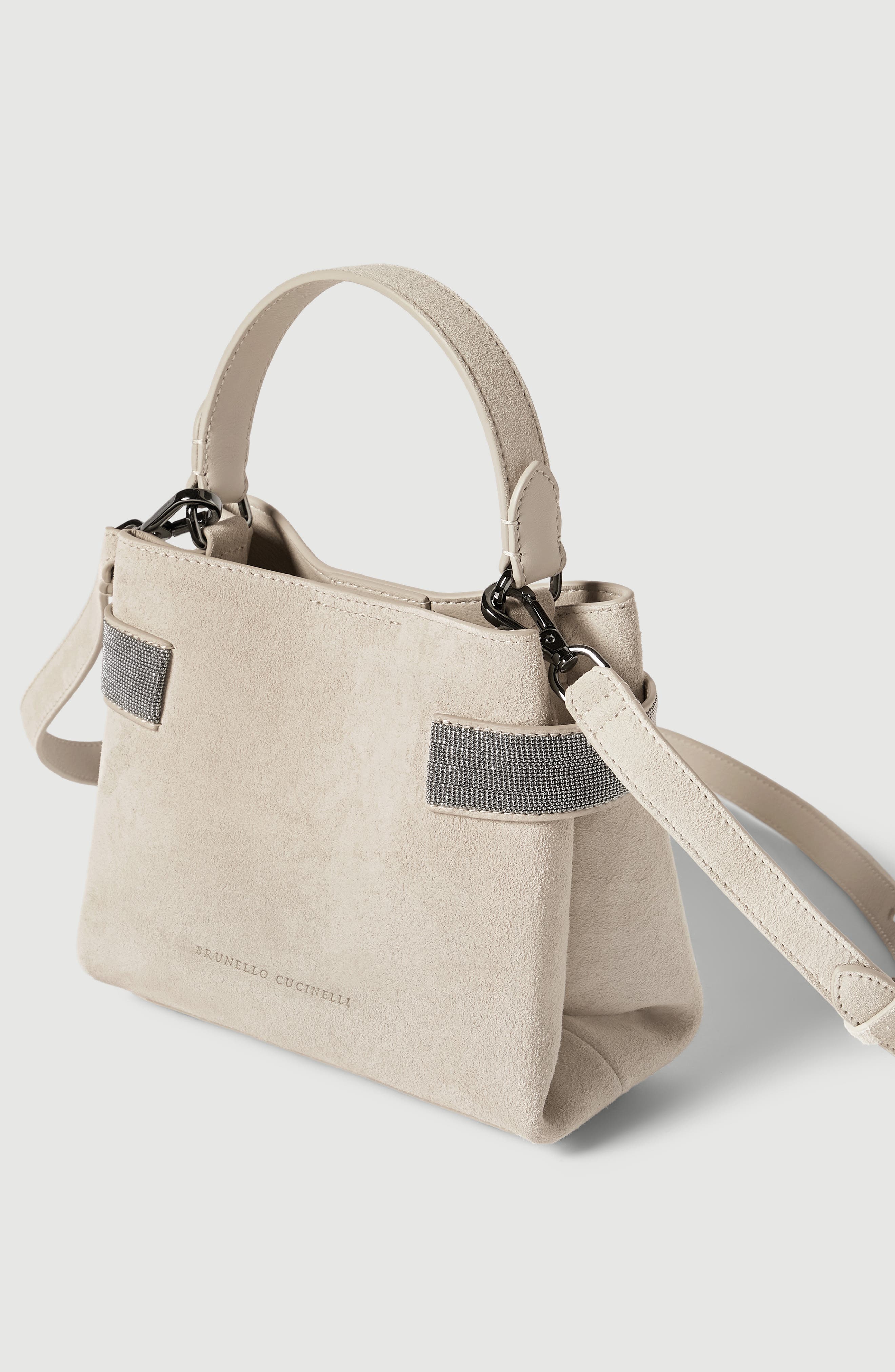 Small Top-Handle Essence bag, Alternate, color, Ivory
