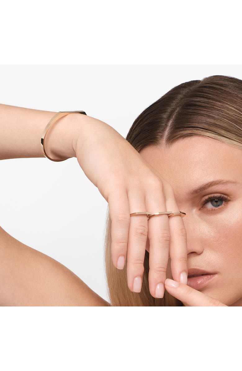 LANA 14K Gold Geometric Edge Ring, Alternate, color, Gold