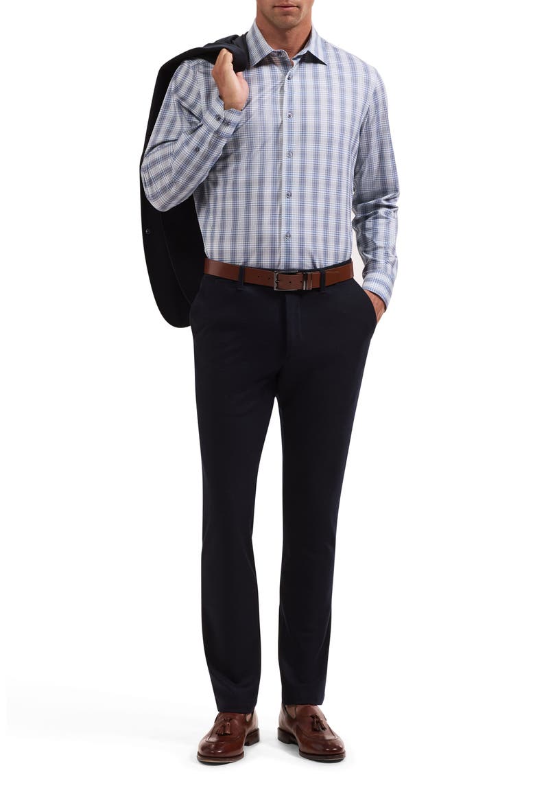 James OoohCotton® Plaid Button-Up Shirt, Alternate, color, SLATE