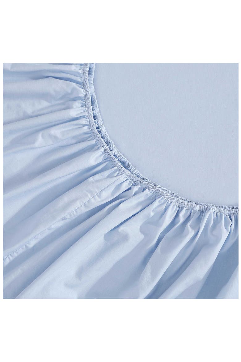 Essentials Cotton Fitted Sheet, Alternate, color, BOATHOUSE BLUE