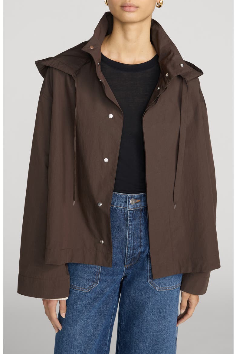 The Cropped Canopy Jacket, Main, color, ASH BROWN