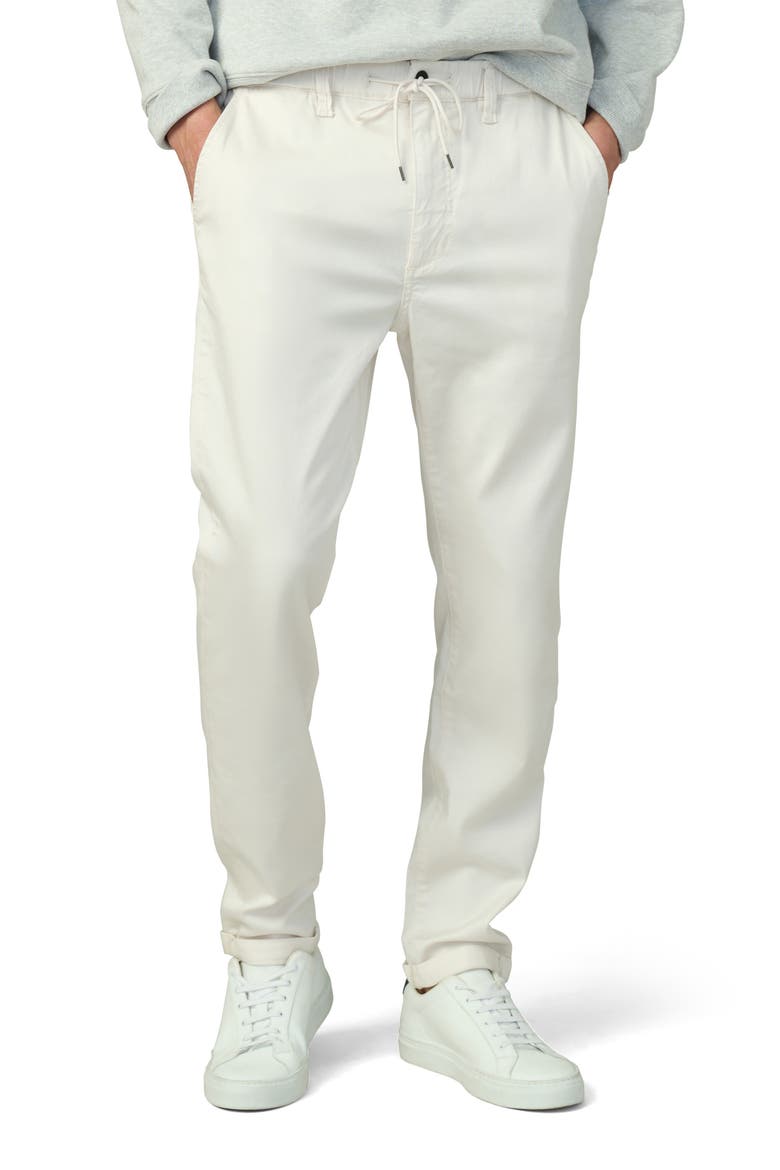 The Laird Slim Fit Elastic Waist Pants, Main, color, SEA SALT