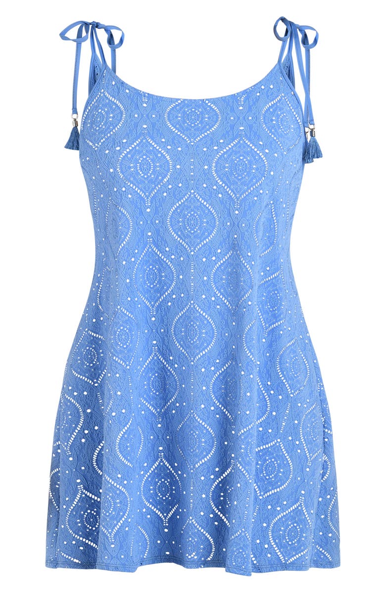 La Blanca Mantra Cover-Up Tank Dress, Alternate, color, Chambray