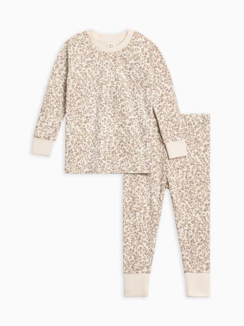 Organic Cotton 2 Piece Long Sleeve Jammie Set (Toddler & Little Kids)