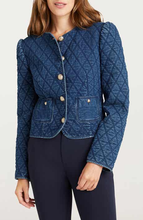 Cinq à Sept Gretchen Quilted Denim Jacket