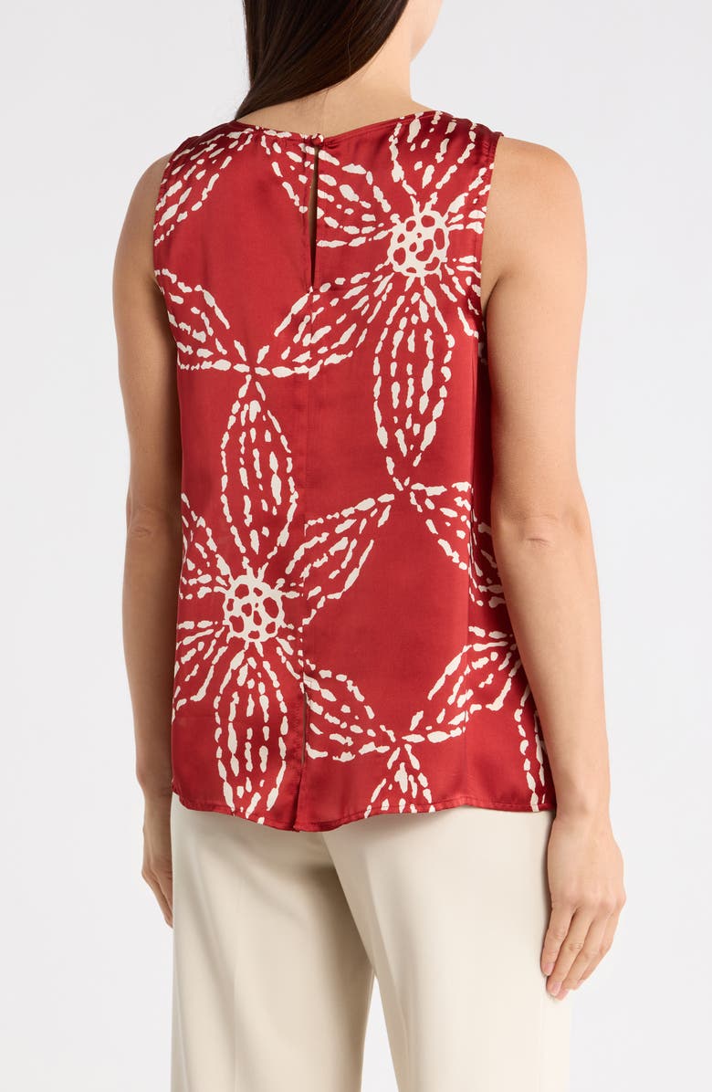 Halogen<sup>®</sup> Floral Print Shell Tank, Alternate, color, Rio Red