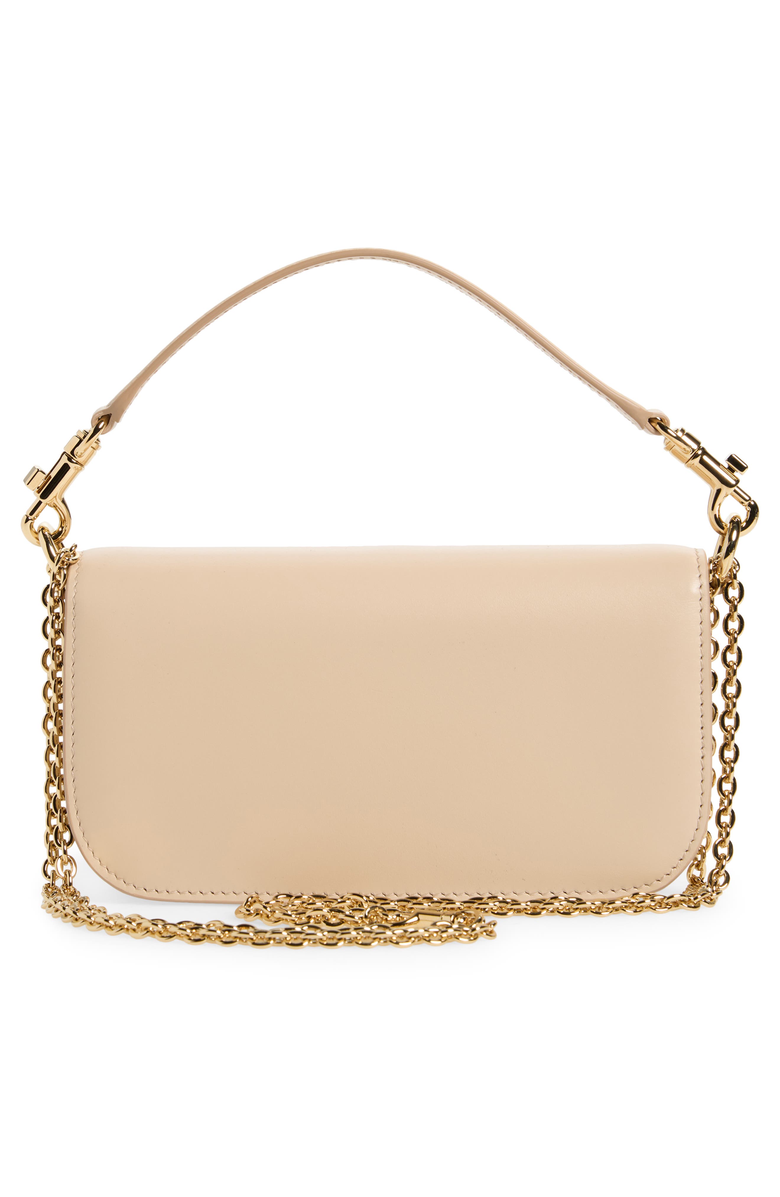 Dolce&Gabbana 3.5 Leather Top Handle Bag, Alternate, color, Light Pastel Beige