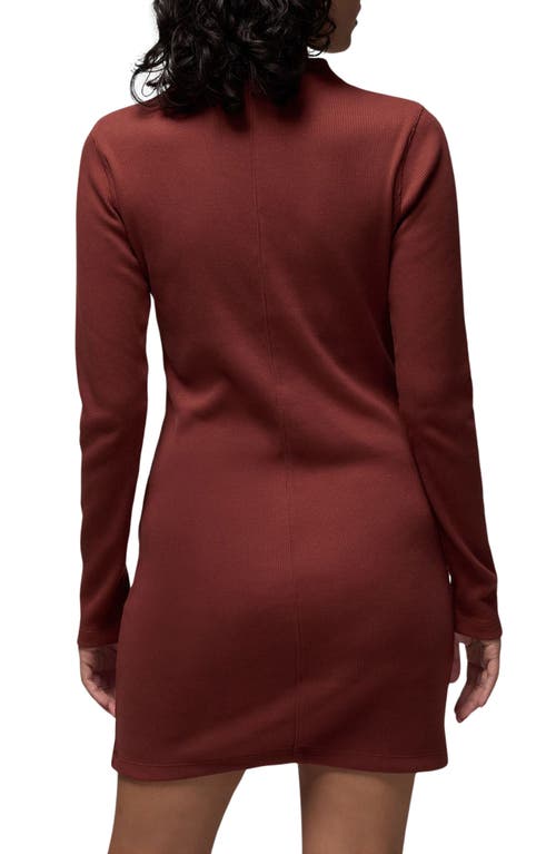 JORDAN JORDAN LONG SLEEVE KNIT MINIDRESS