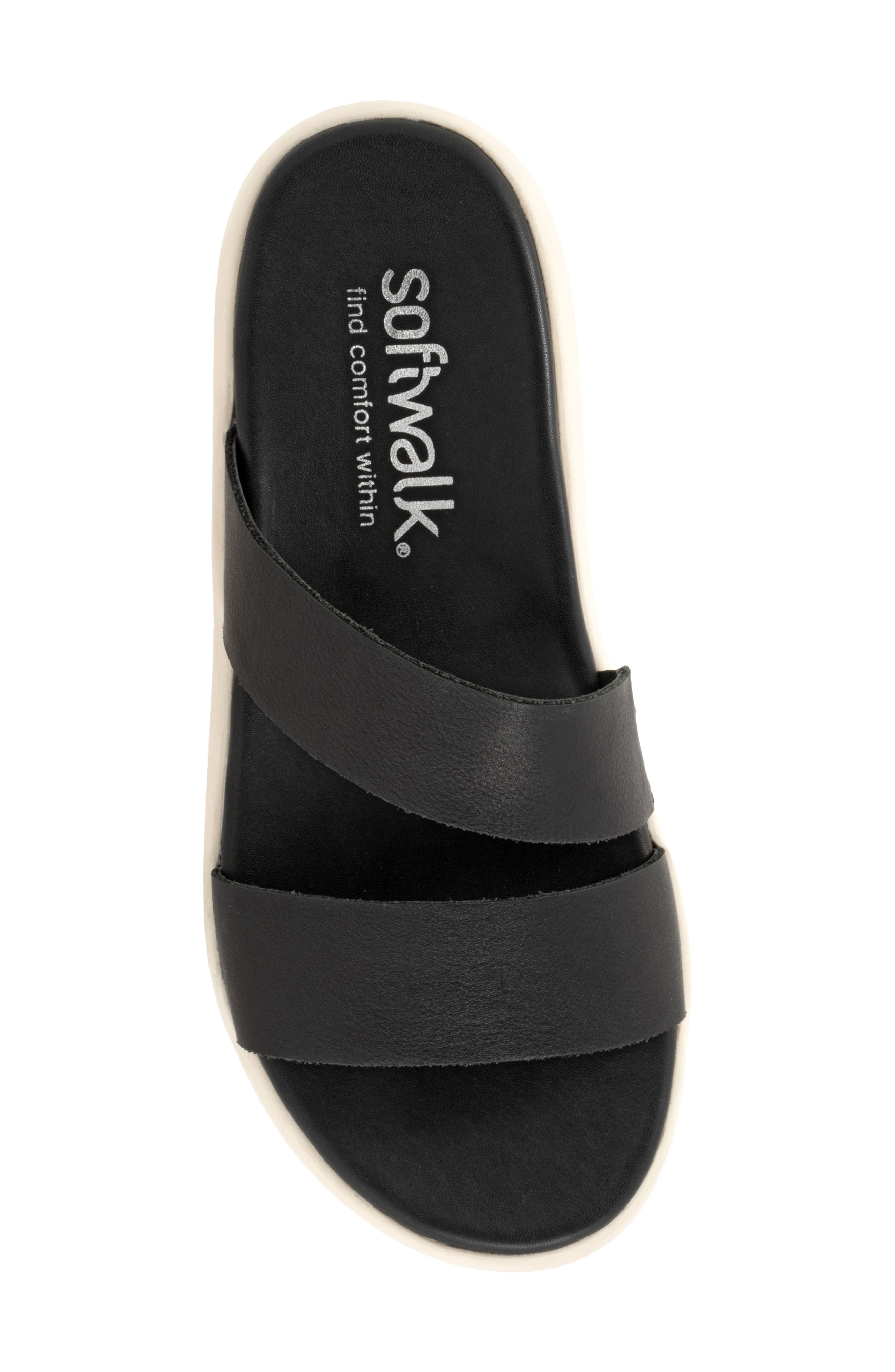 SoftWalk<sup>®</sup> Jenna Platform Sandal, Alternate, color, Black