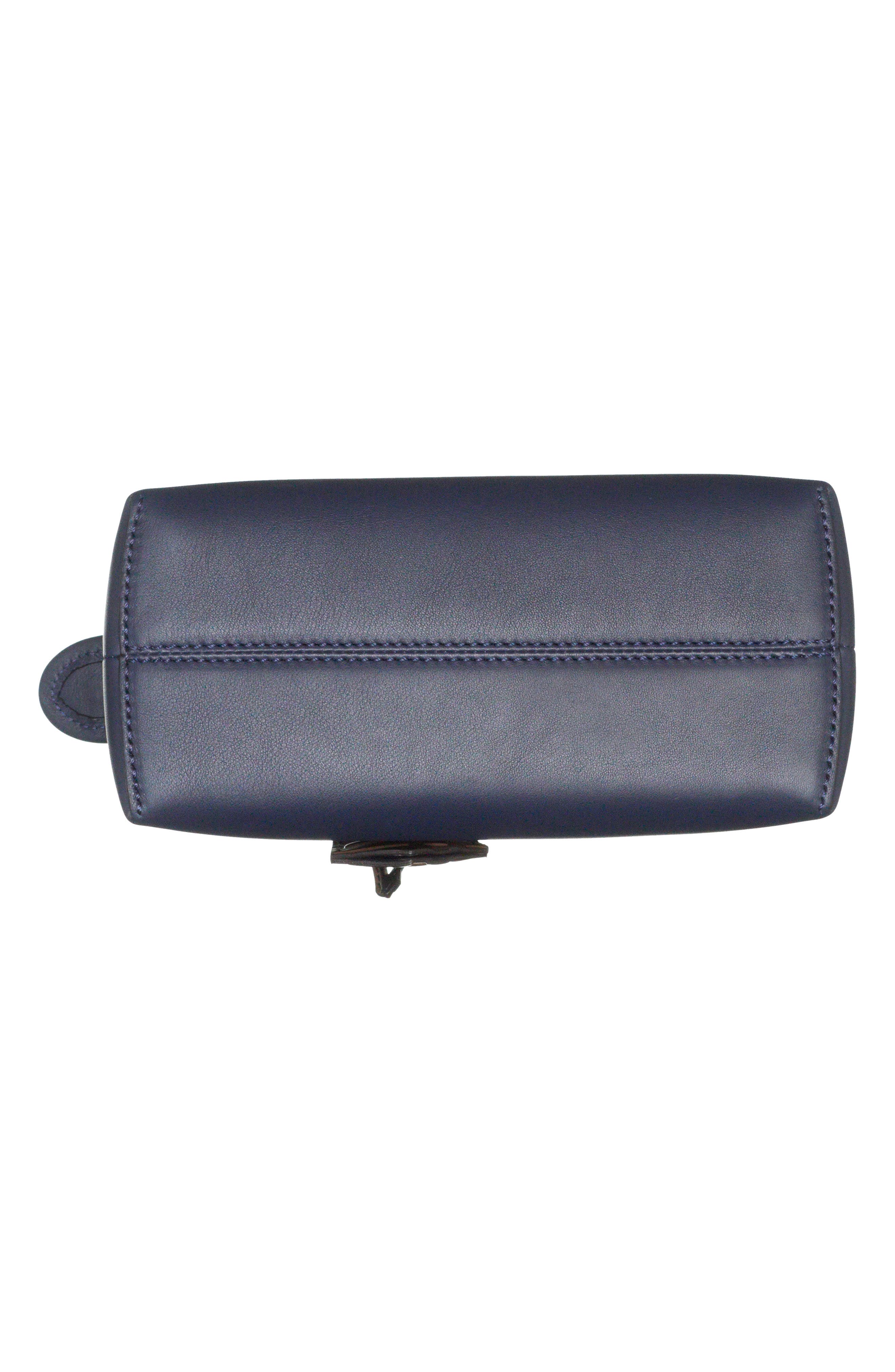 Mini By The Way Leather Crossbody Bag, Alternate, color, MIDNIGHT/MAYA BLACK/ PALLADIUM