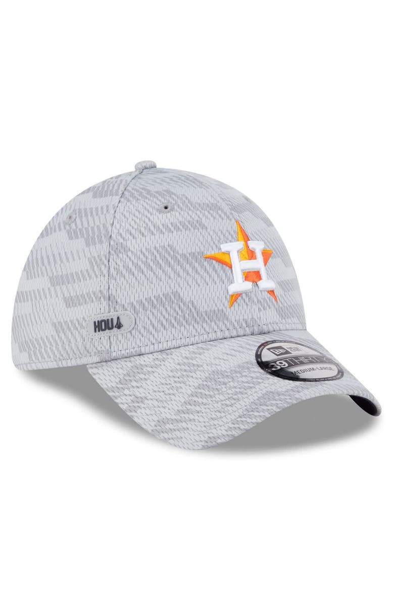New Era Men's New Era Gray Houston Astros 2025 MLB Clubhouse 39THIRTY Flex Hat, Alternate, color, Gray
