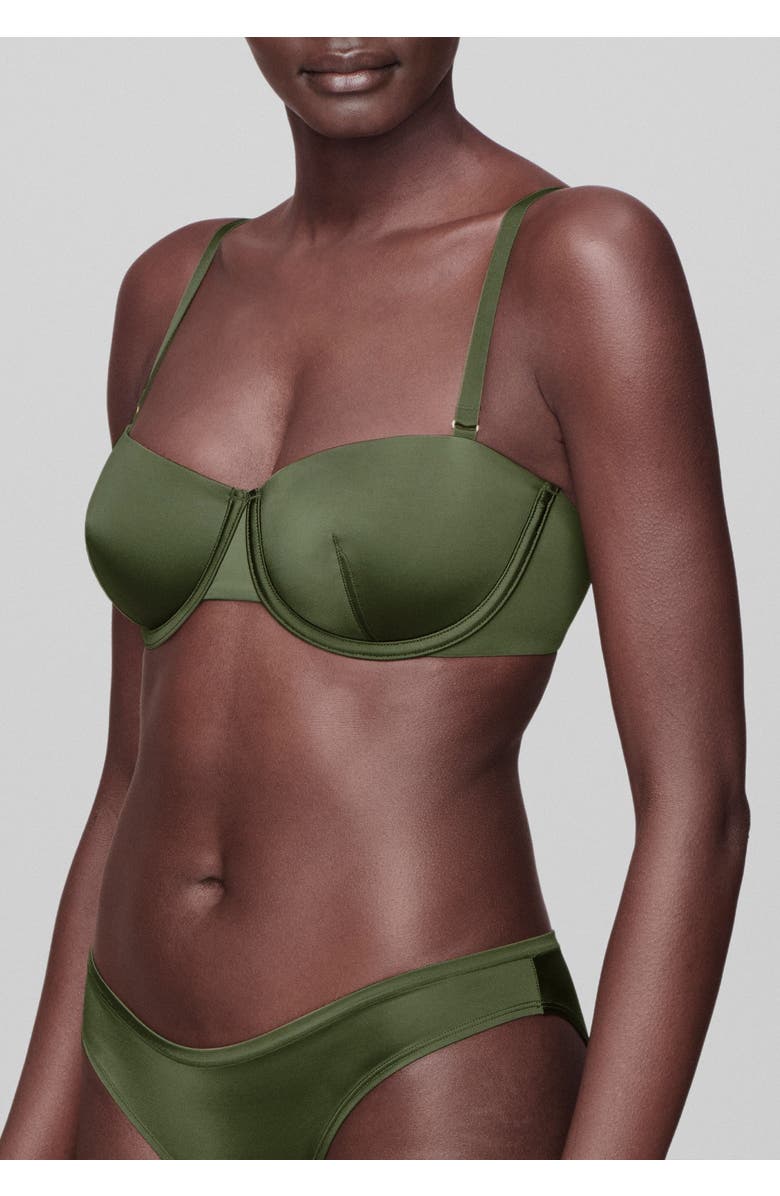 CUUP The Balconette Satin, Alternate, color, Vine Shine