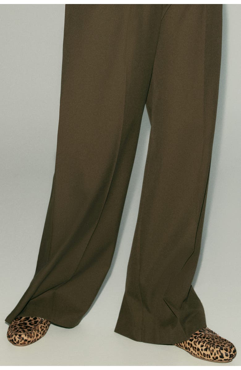 H&M Leather Loafers, Alternate, color, Beige/Faux Leopard