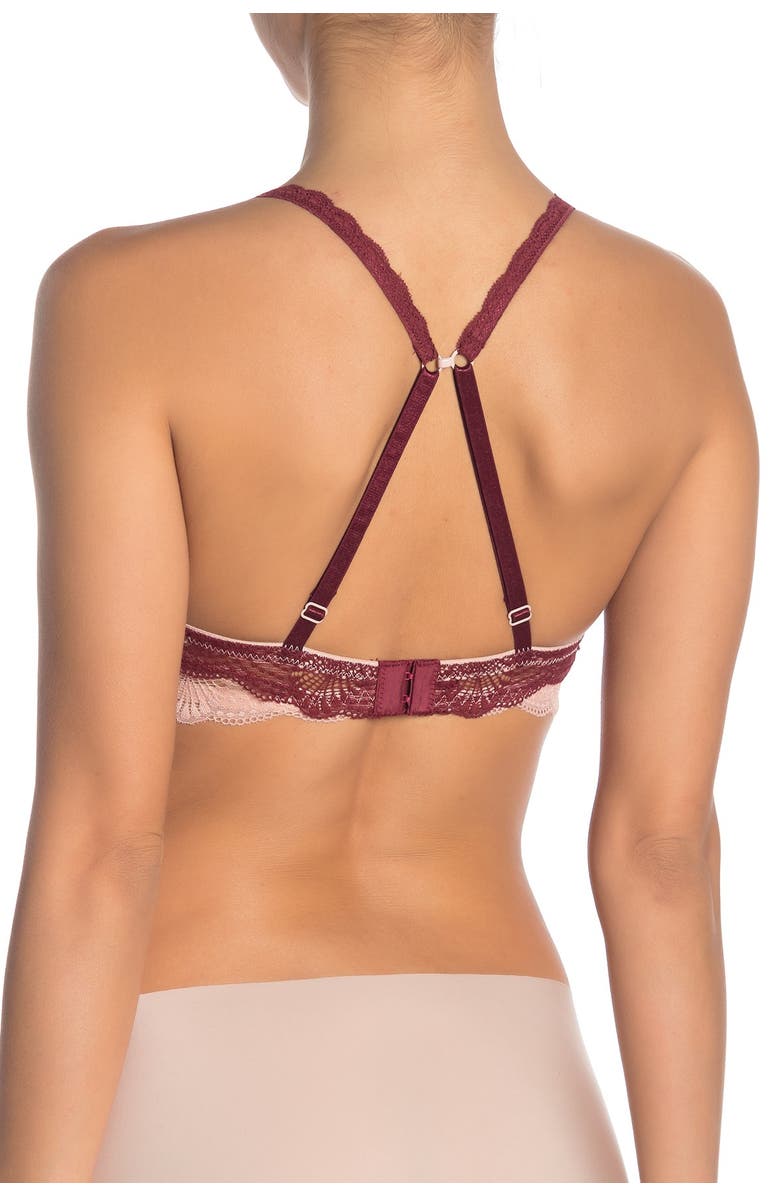 SECRET LACE Two Tone Underwire Demi Bra, Alternate, color, 