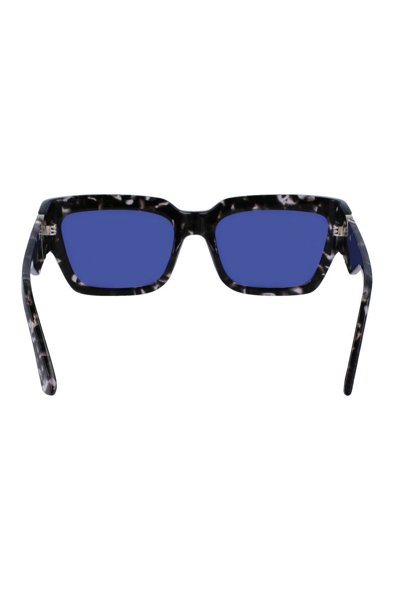 55mm Rectangular Sunglasses, Alternate, color, GREY HAVANA