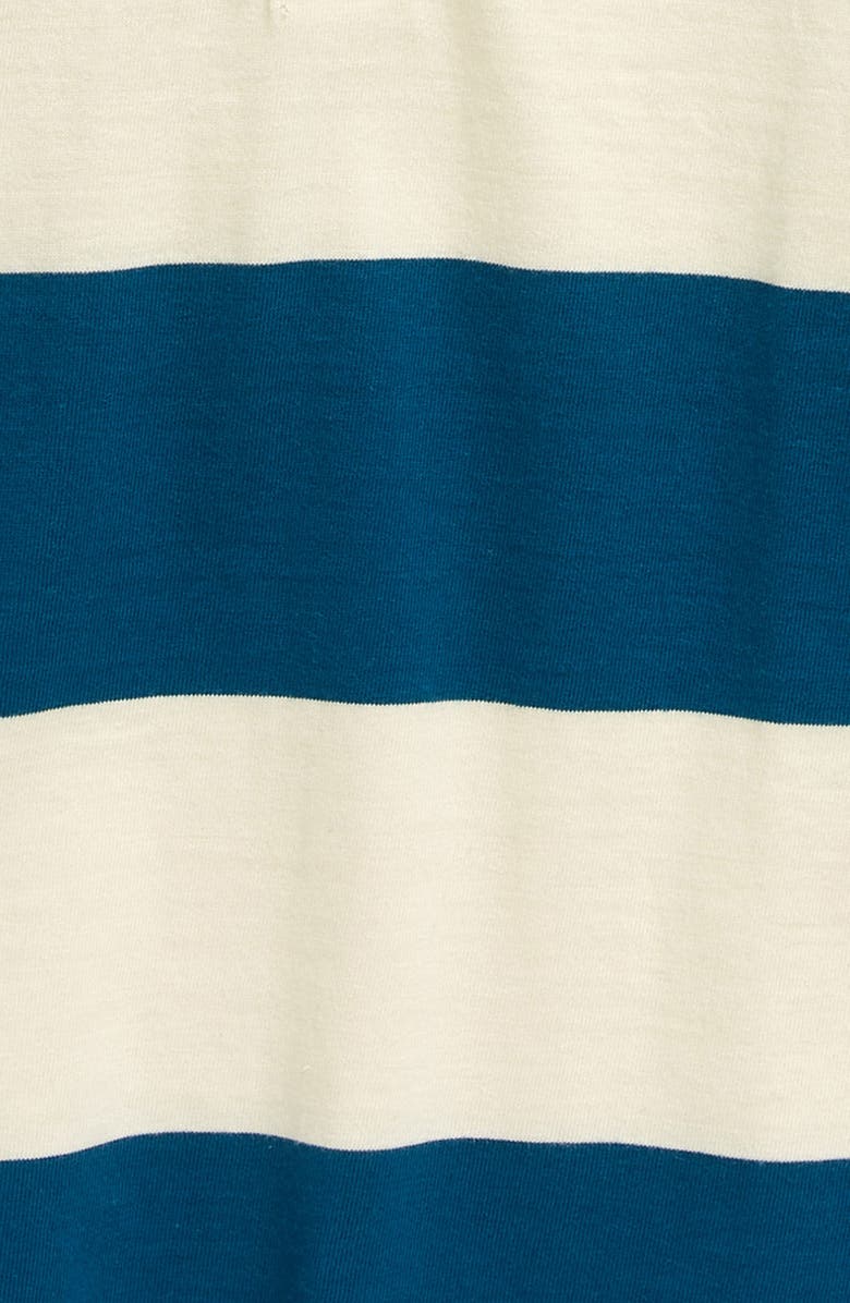 Nordstrom Kids' Rugby Stripe Long Sleeve Polo, Alternate, color, 