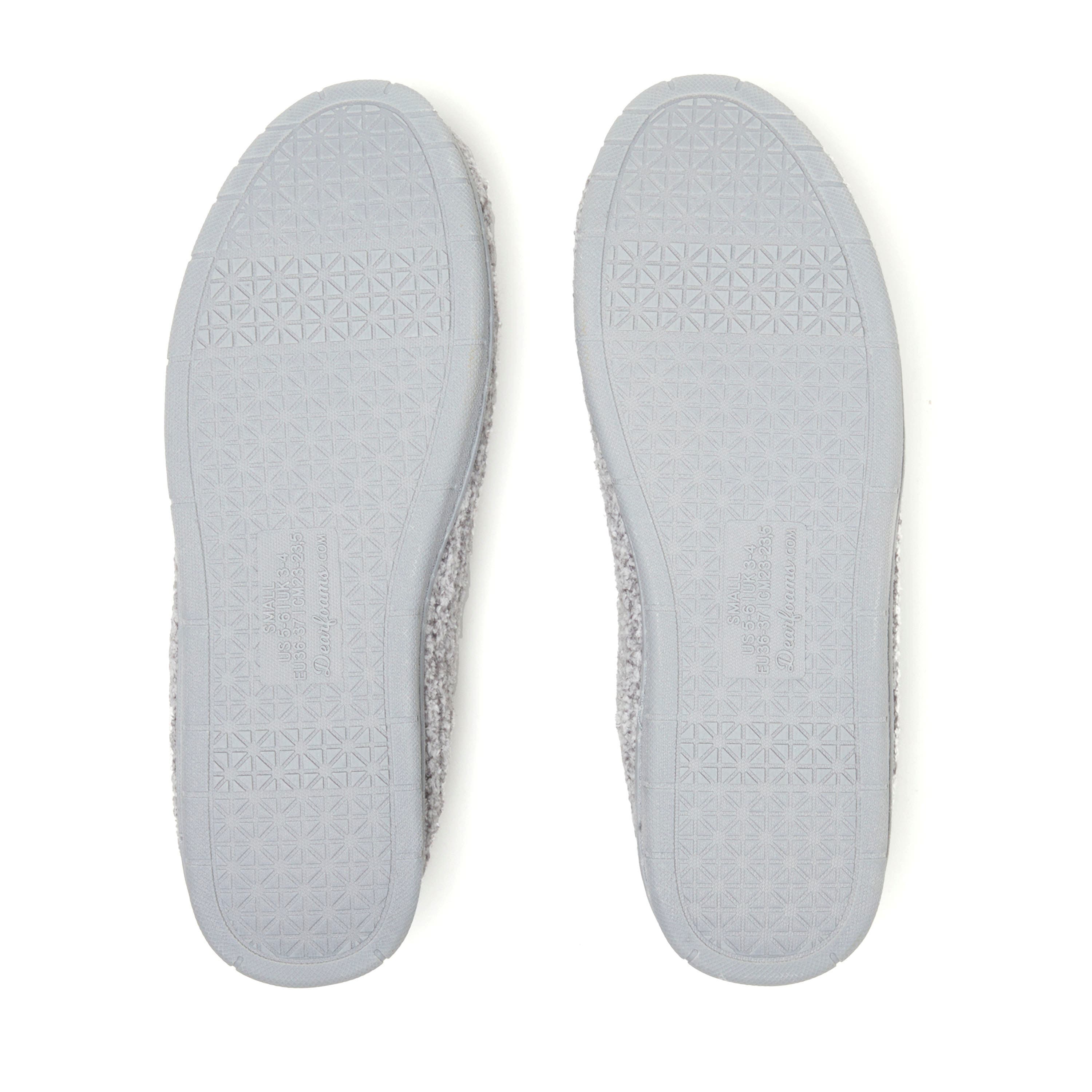 DEARFOAMS Rachel Marled Chenille Closed Back Slipper, Alternate, color, Sleet