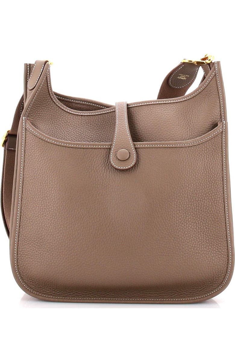 Pre-Owned Hermes Evelyne Bag Gen III Clemence PM, Alternate, color, Etoupe