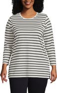 Lands' End 3/4 Sleeve Cotton Supima Tunic