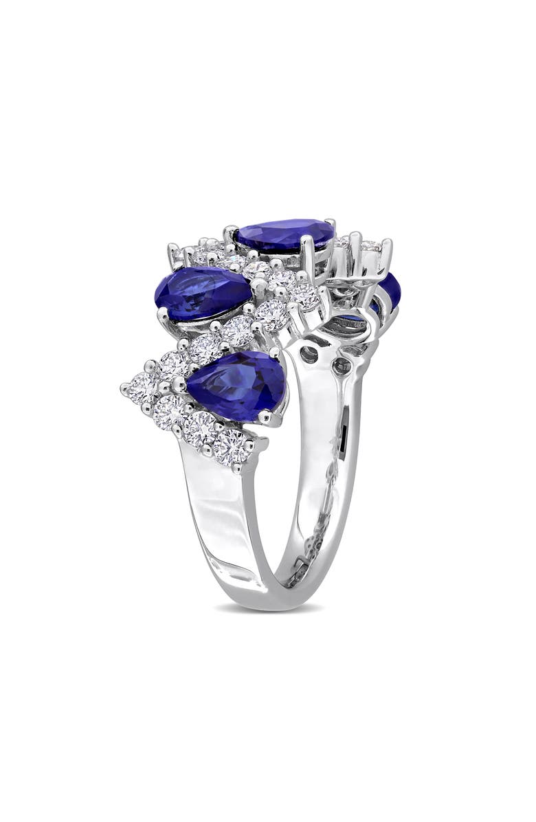 Created Forever Lab Grown Sapphire & Diamond Ring, Alternate, color, 
