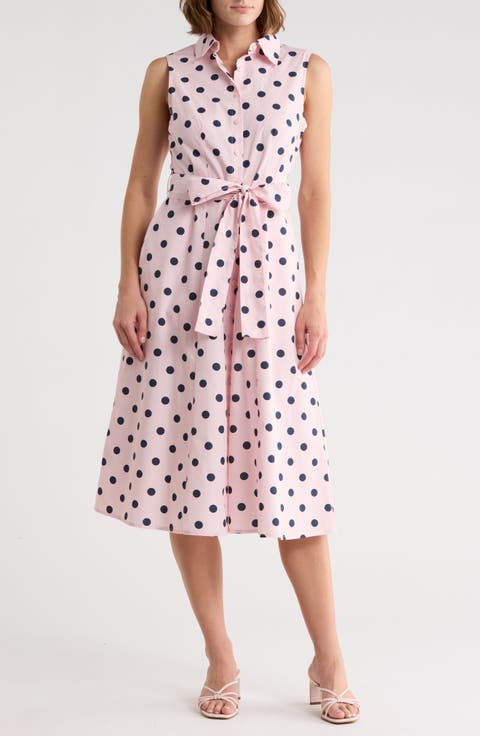 Sleeveless Cotton Shirtdress