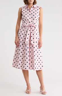 Calvin Klein Sleeveless Cotton Shirtdress