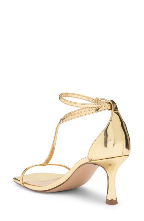 Shop Steve Madden Mayzie T-strap Sandal In Gold